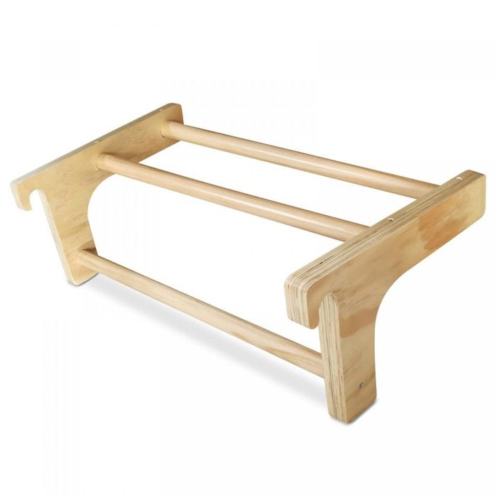 Barre de Traction pour Espalier - Bois de Pin, Amovible, 73x45x27 cm - Barre Pull-Up pour Échelle Suédoise, Gym, Fitness, Sport