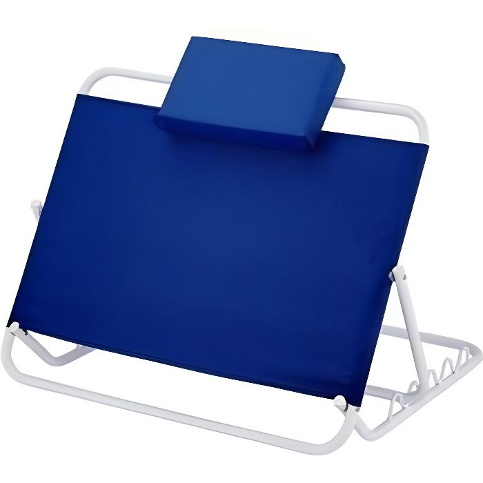 Dossier de lit réglable de 45º à 60º pliable - Couleur bleue