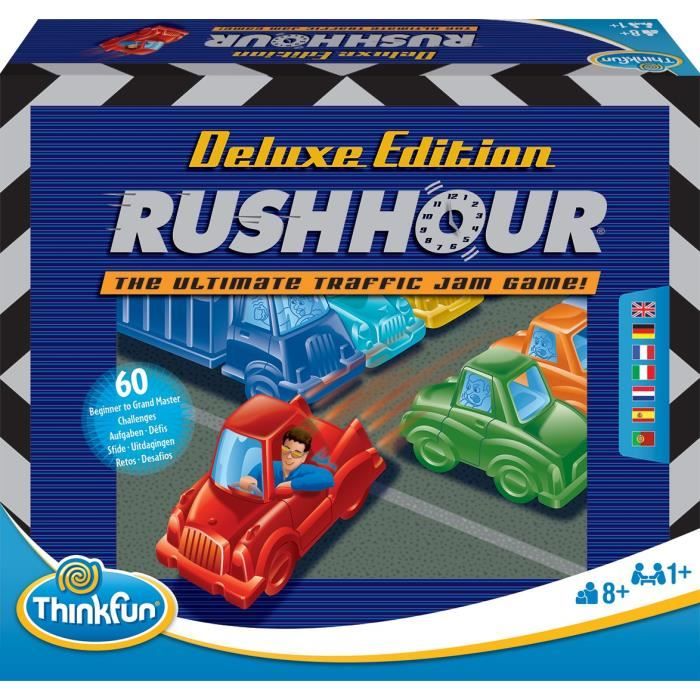 Rush Hour Deluxe - Ravensburger - Casse-tête Think Fun - 60 défis 5 niveaux - Dès 8 ans - Français inclus