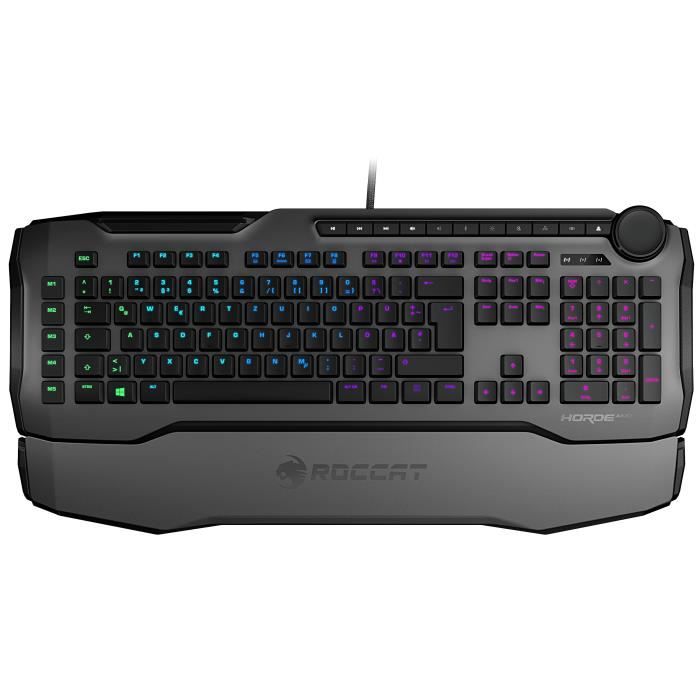 ROCCAT - Horde AIMO - Clavier Gamer Membranique / Hybride - Gris - ROC-12-353-GY