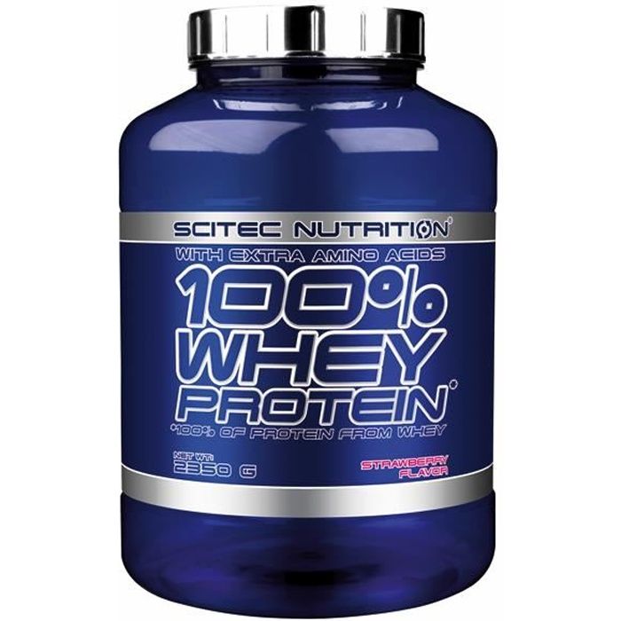 100% WHEY PROTEIN 2350g FRAISE - Scitec Nutrition Proteine