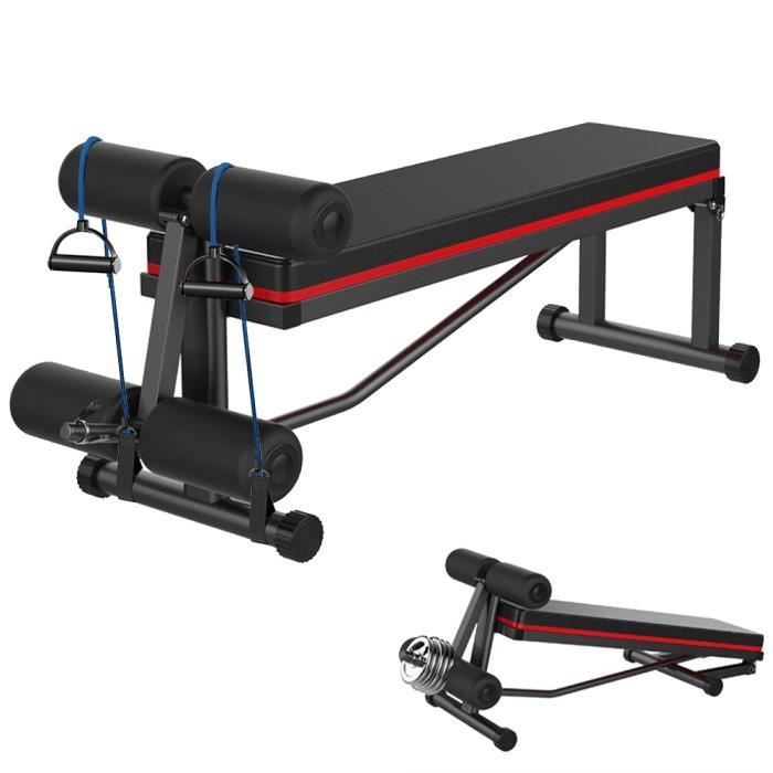 SINBIDE® Banc de musculation Incliné pliable pour abdominaux et dorsaux, Banc d'entraînement Sit-up Fitness Charge max 100kg