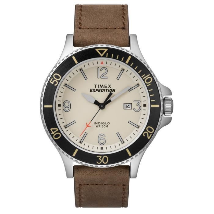 TIMEX-Montre Analogique pour Homme à movement Quartz en Acier inoxydable TW4B10600