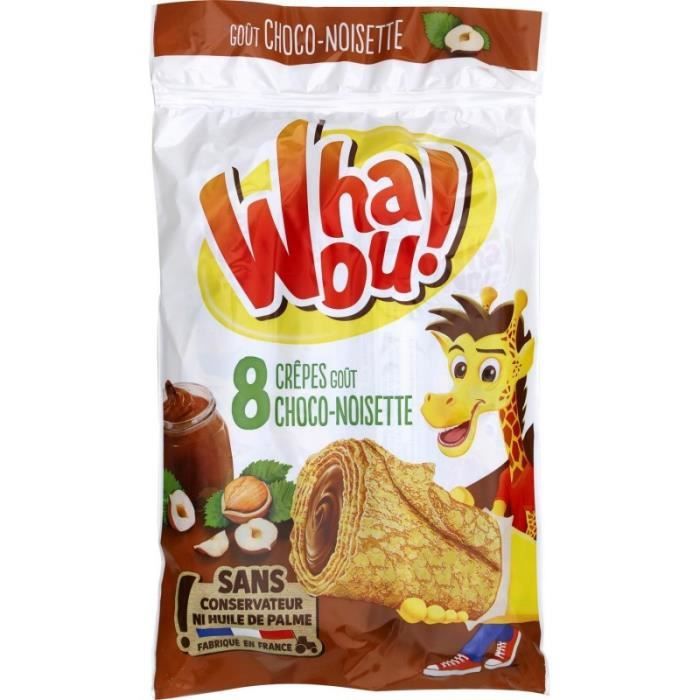 WHAOU ! - Crêpes Choco Noisette 256G - Lot De 4