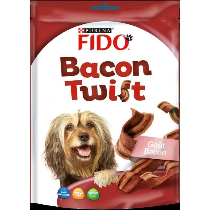 FIDO Bacon Twist - Pour chien - 120 g