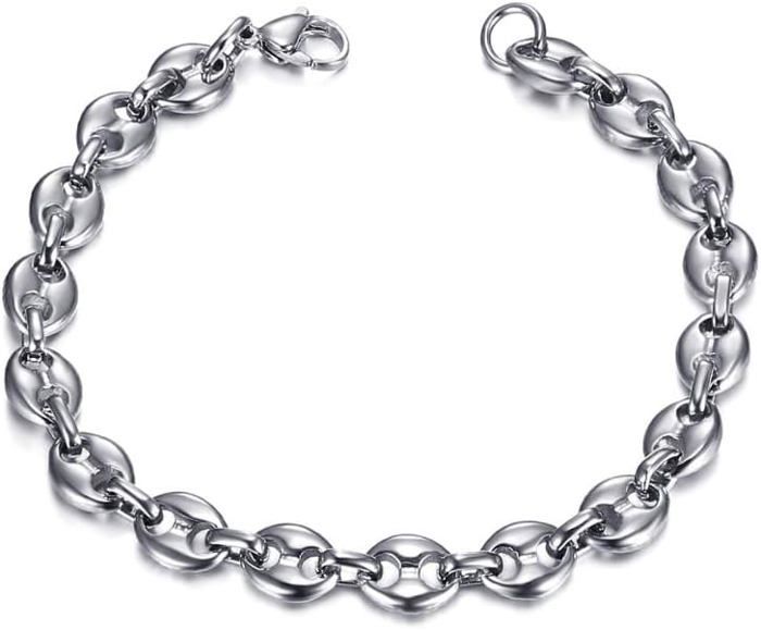 Bracelet Grain De Café Acier Inoxydable