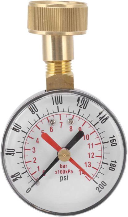 Manomètre Air 1/4" BSP 0-180 Psi – Pour Compresseur, Lecture Facile Et Montage Simple