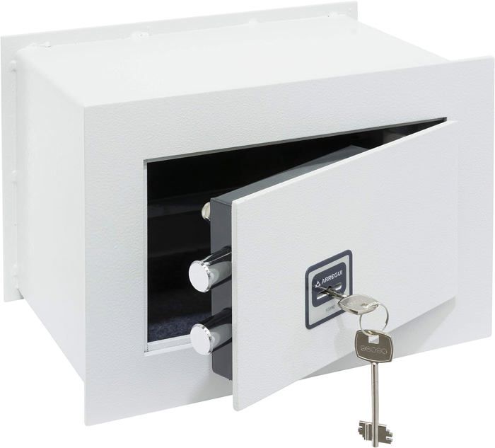 DDHVVOH Coffre-Fort Mural Pistolet,Coffre-Fort pour Arme de Poing,Dispositif de SéCurité pour Arme à Feu à AccèS Rapide avec Empreinte Digitale BioméTrique,Mot de Passe du Clavier Et Serrure à Clé