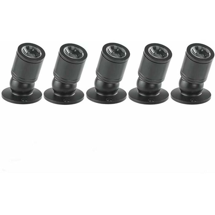 Mini Spot à LED Mini Spot Encastré Encastrable au Plafond 1W Downlight Spot encastrable mur et plafond 5pcs