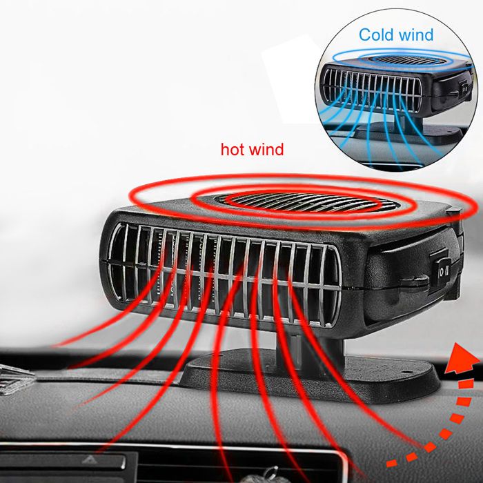 Chauffage D'appoint Voiture Chauffage Voiture 12V LySuyeo - Désembueur Rapide 30s - 2 Modes Chauffage/Refroidissement Dégivreur Pare-brise Portable