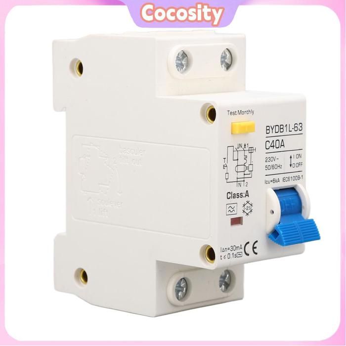 Disjoncteur Miniature Protection Contre Les Fuites De Surcharge Interrupteur D'Air 1P + N