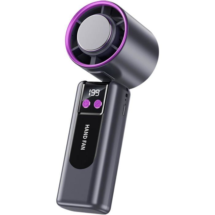 Ventilateur portatif rechargeable affichage numérique vitesse réglable flux dair pour écoles et usage mobile - Union Reisen