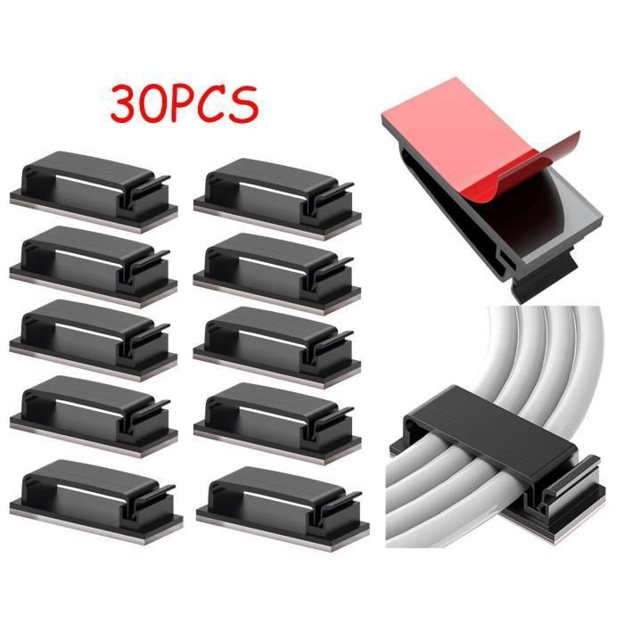 110 Pièces transparent Clips de Câble Auto-adhésifs, Câble 110 Pièces transparent Clips de Câble Auto-adhésifs, Câble