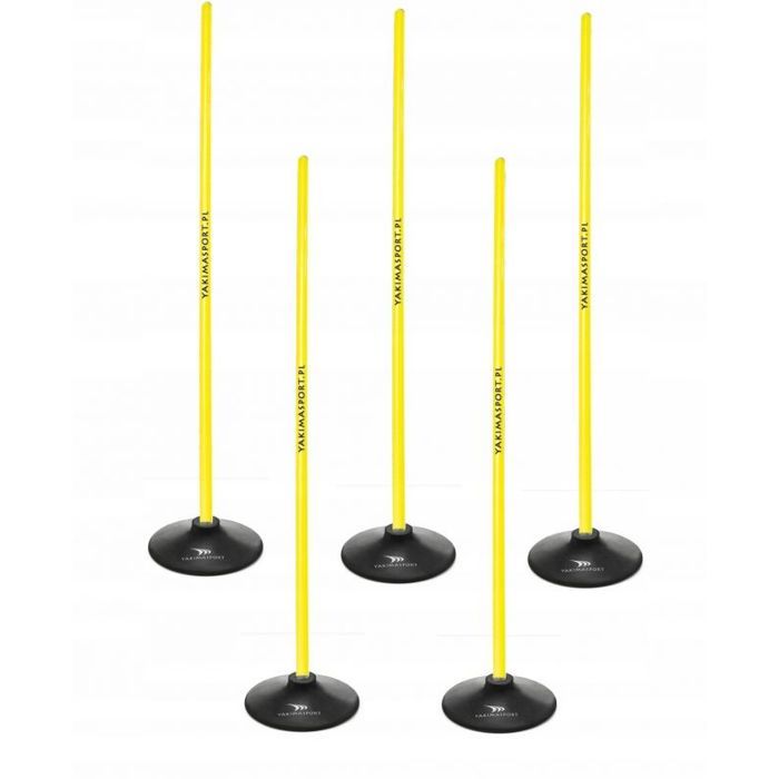 Barre Combinée 100 Cm - ø25mm - Plastique Résistant, Pour Slalom, Foot, Athlétisme, Sports Canins