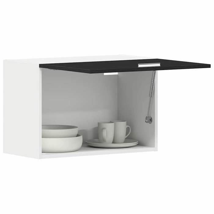 En PromotionArmoire suspendue Moderne/Armoire Flottante - ABOTT@ Placard de cuisine - Montage mural Lyon Chêne noir 60x31x40cm 924