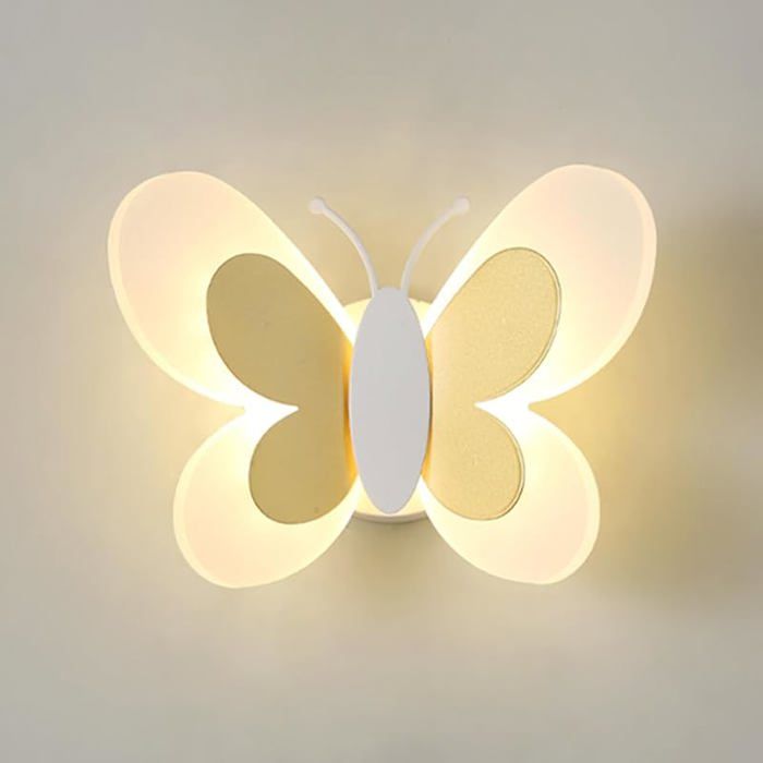 Applique Murale LED Interieur 12W Lampe Murale Chambre pour Garçons et Filles Applique de Chevet en Papillon APPLIQUE DINTERIEUR