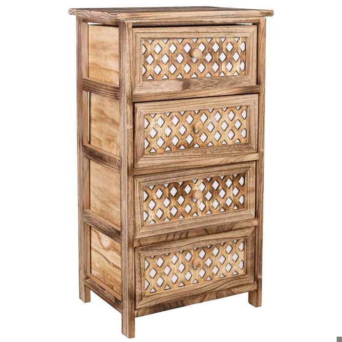 Commode en bois marron 40x29x73h cm Commode en bois marron 40x29x73h cm