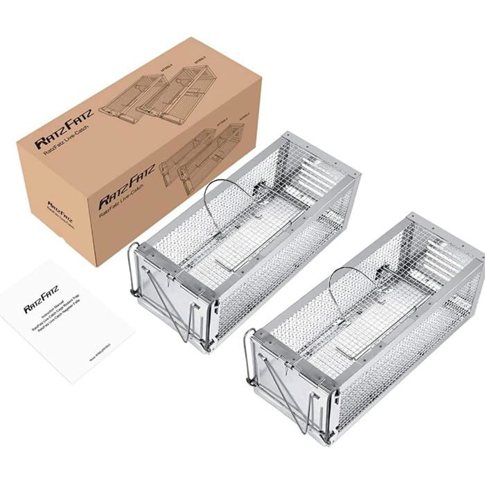 Piège à Souris Vivant 31 × 13 × 12cm - Conçu en Allemagne - Piège à Rats de Haut de Gamme Efficace pour Attraper Les SourisLes