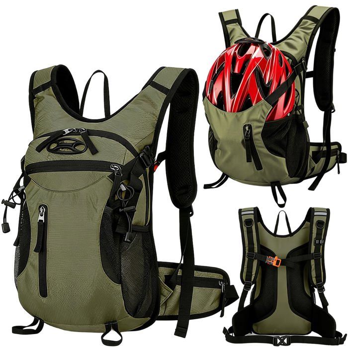 Sac à Dos Vélo Sac à Dos de Cyclisme 15 L - Léger Imperméable et Respirant - Sacs de Randonnée Homme Femme Sacs a Dos Ski pour Cy