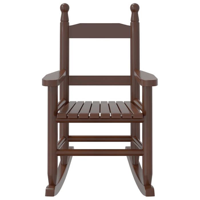 Solde août Chaises à bascule 36x46 5x57 cm - rocking chair/Fauteuil de Relaxation enfants lot de 2 marron bois peuplier massif 401