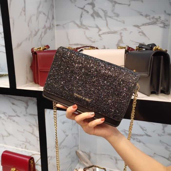 Sac à Main Coréen Noir Et Beige - Style Soirée, Mixte Coton - Neuf Sans étiquette