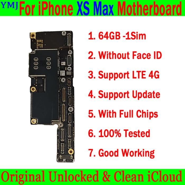 XS 256G sans visage-Plaque de carte mère pour iPhone, XSM avec puce