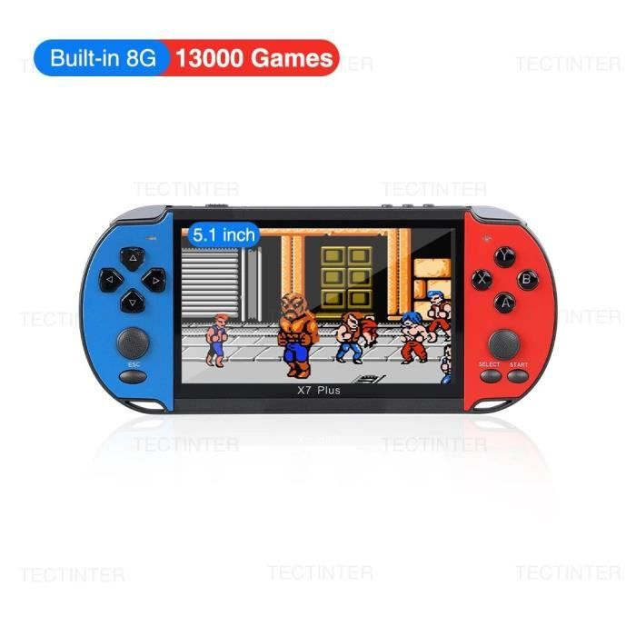 Console de jeu rétro: Console de joystick PSP 4.3 '' avec des jeux classiques 10K et classiques intégrés, 8/16/32/64/128-bits Console de jeu rétro: Console de joystick PSP 4.3 '' avec des jeux classiques 10K et classiques intégrés, 8/16/32/64/128-bits