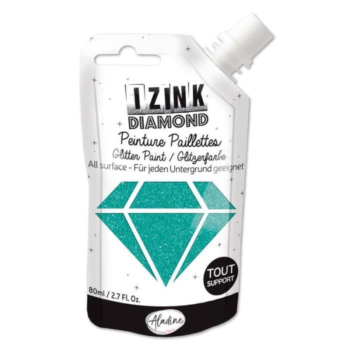 Peinture Izink Diamond - Turquoise 80ml