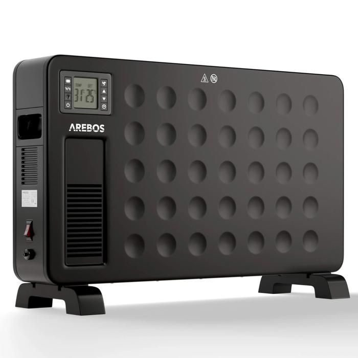 Comparer les prix de AREBOS Convecteur 2300 W | chauffage électrique avec 3 niveaux de chauffage | chauffage par convecteur | économie d'énergie|Noir