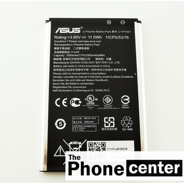 Batterie Interne Originale ASUS C11P1501 Pour Zenfone 2 Laser / Selfie - Neuf Remplacement Smartphone
