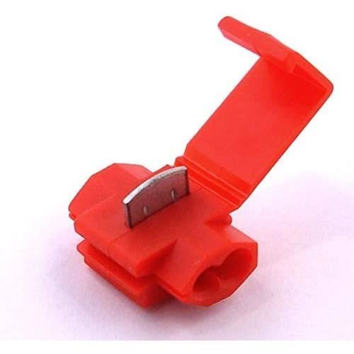 20x Cosse Electrique Connecteur Rapide Rouge - Raccords Auto-Dénudants ...