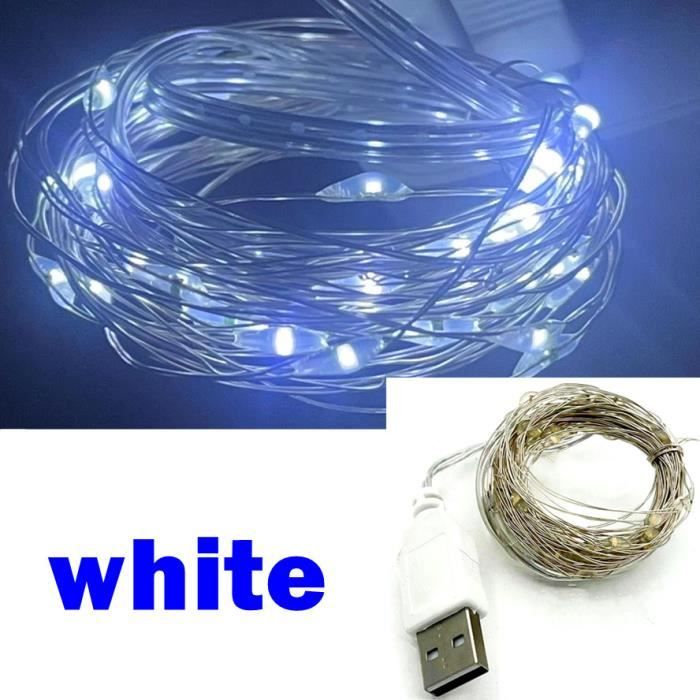 Guirlande lumineuse - 20 m - Bleu et Blanc
