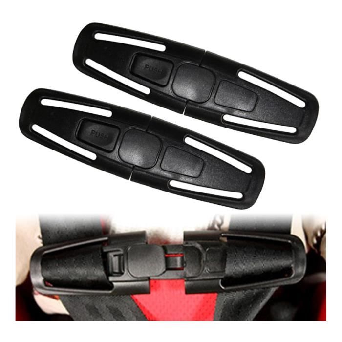 Boucle de Ceinture de Sécurité de Voiture, 2 Pièces Clips Ceinture