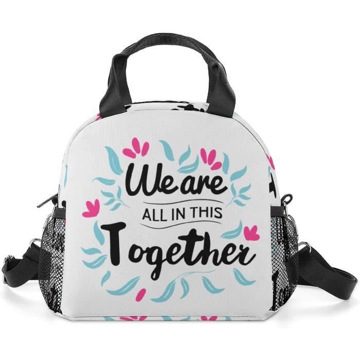 Sac Isotherme Repas 26x20cm - Sac à Lunch Imperméable Pour Bureau, École, Pique-nique | Rouge