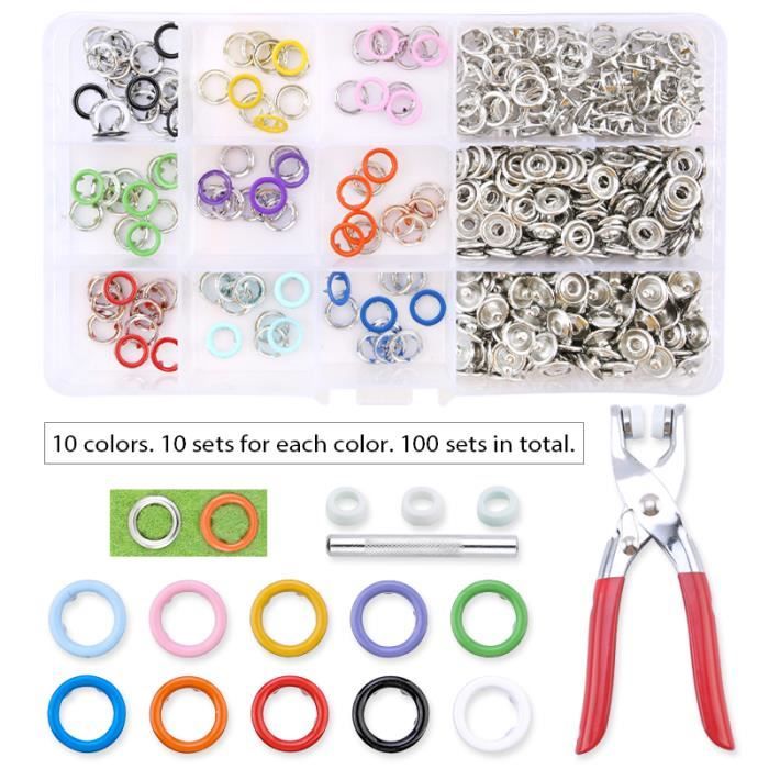 Kit De 40 Outils Pour Installer Des Boutons-pression Métalliques Sur Vêtements - Neuf, Origine Chine