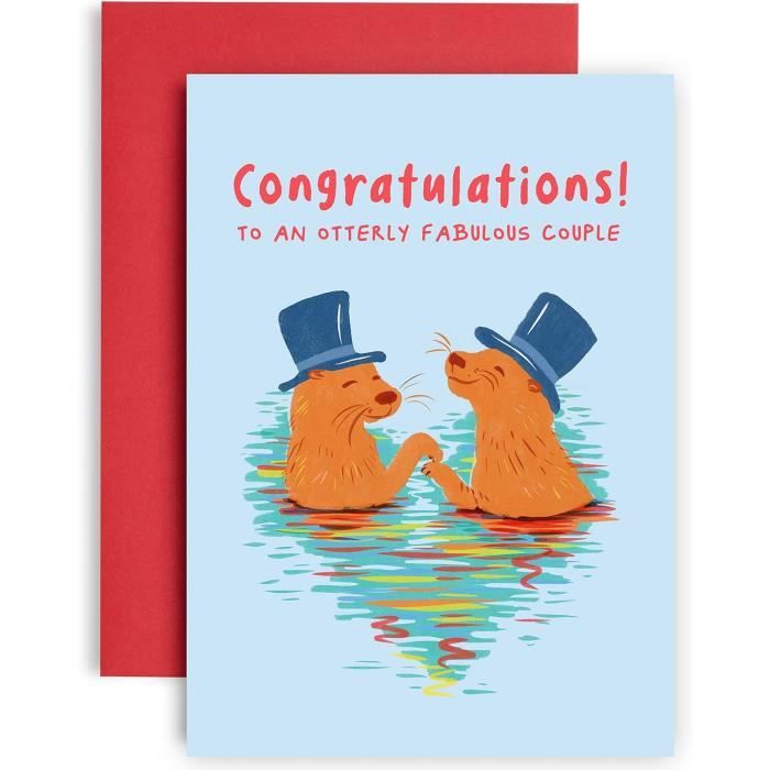 Carte De Mariage Mrs & Mrs En Bois - Invitation Lesbienne Avec Enveloppe Rouge - Cadeau Romantique