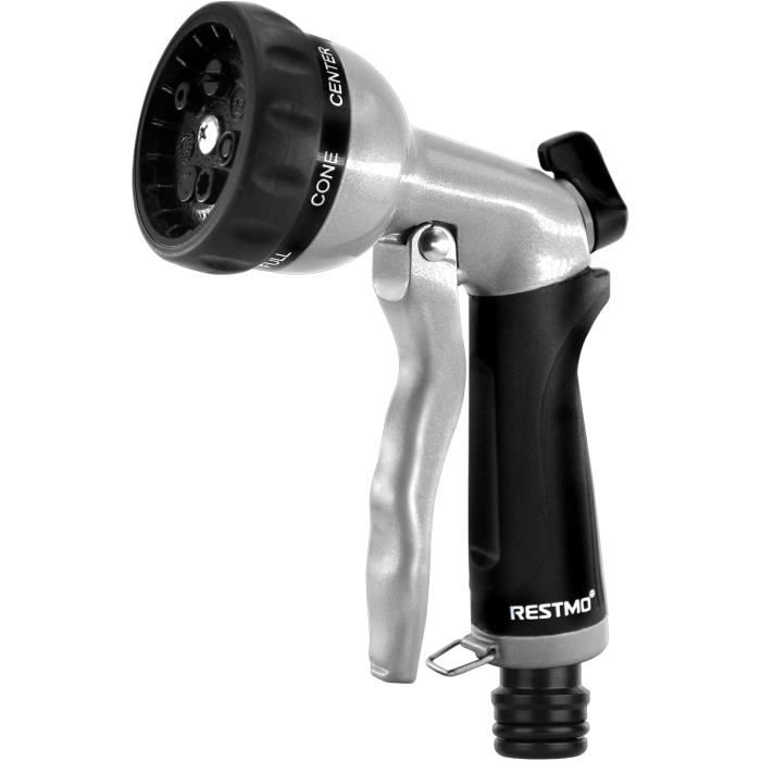 Pistolet D'Arrosage Jardin Haute Pression - 4 Modes, Alliage Aluminium, Ergonomique Et Robuste