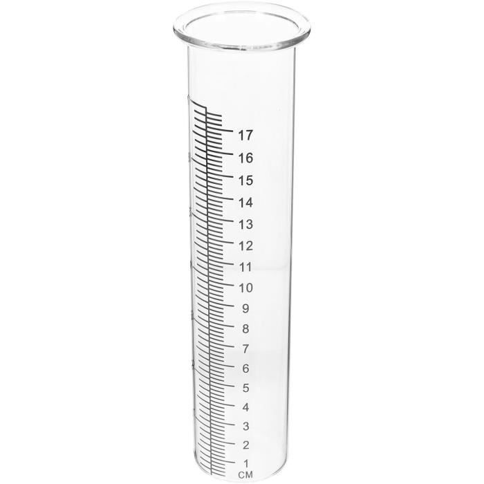Lot De 2 Verres De Rechange Pluviomètre JUJOYBD Graduation L/m² Cylindre Verre Doseur