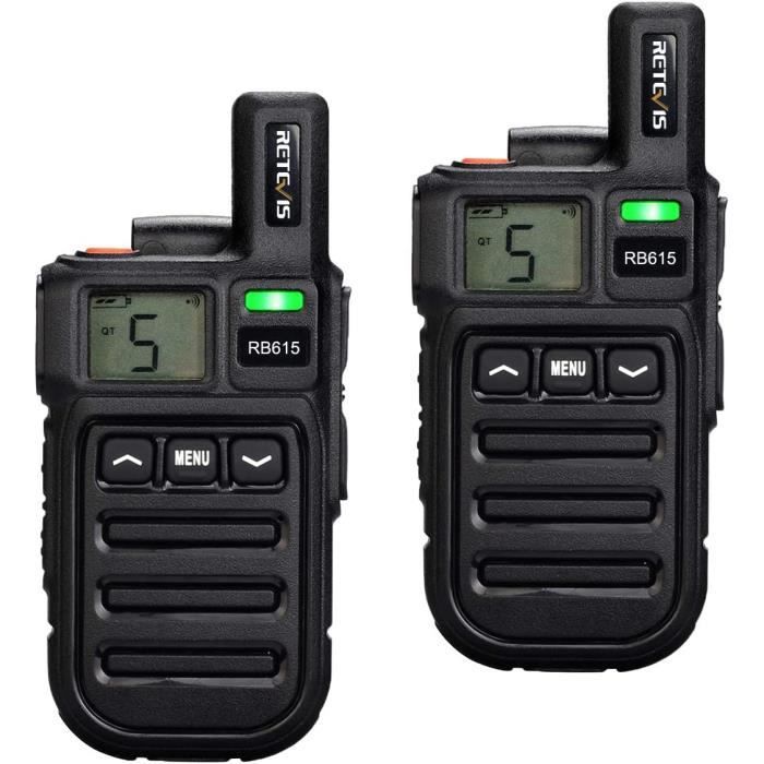 Talkie-Walkie PMR446 Logicom – Portée 10 Km – Autonomie 20h – Écran LCD, USB-C, VOX, Lampe Torche – Pack 2