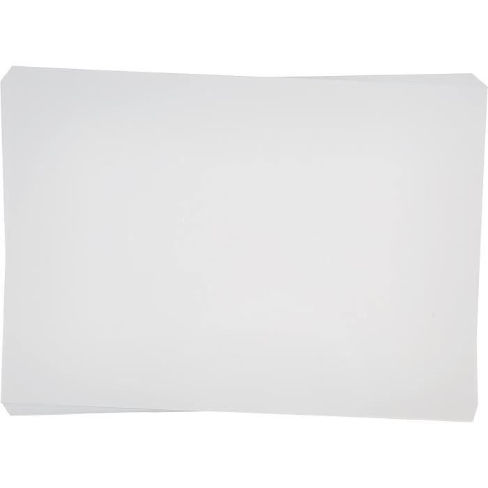 Clairefontaine Maya - 25 Feuilles Papier Dessin Lisse Blanc A3 270g - Fabriqué En France