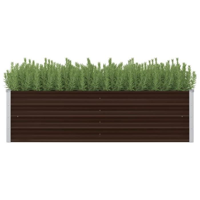 613®Best Meuble 160 x 40 x 45 cm Lit surélevé de jardin Décor Nouveau - Jardinière Balcons BAC A FLEUR de jardin Marron 160x40x45 cm