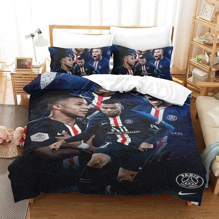 ChrimKylian Mbappé Football Housse de Couette 140*200CM,Parure de