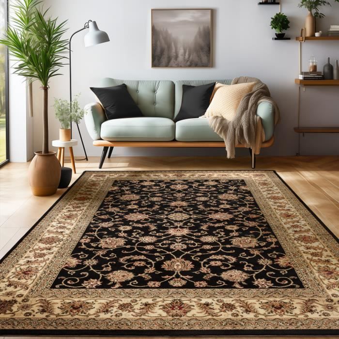Tapis jaunes à motif oriental pour la maison