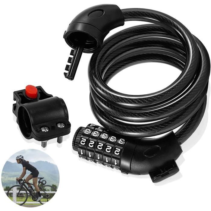 Chaîne Antivol à Code Pour Vélo Ou Moto – 90 Cm, 5 Chiffres, Sécurité Facile