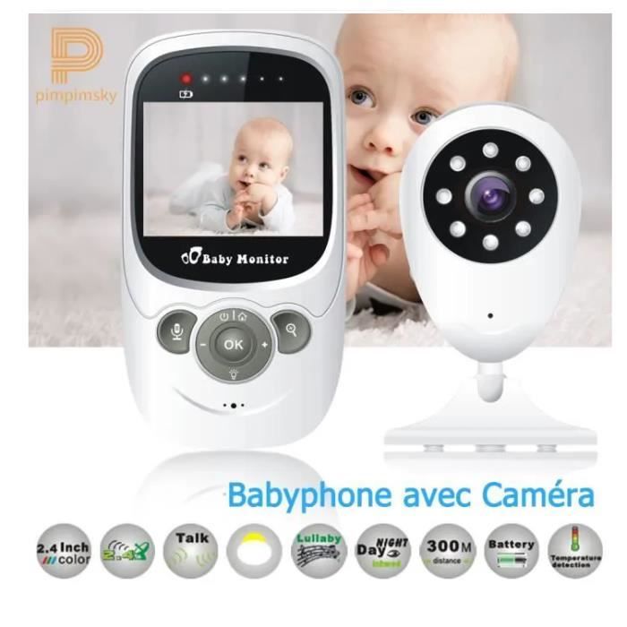 GOBRO Moniteur Bébé 5.0 Babyphone Caméra Vidéo 2.4Ghz Sans Fil écran HD  1080P, 360° Panoramique et Inclinaison à Distance - Cdiscount Puériculture  & Eveil bébé