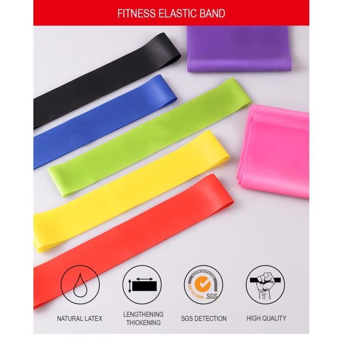 Details about    Bandes élastique de musculation bande de résistance fitness sport yoga 
