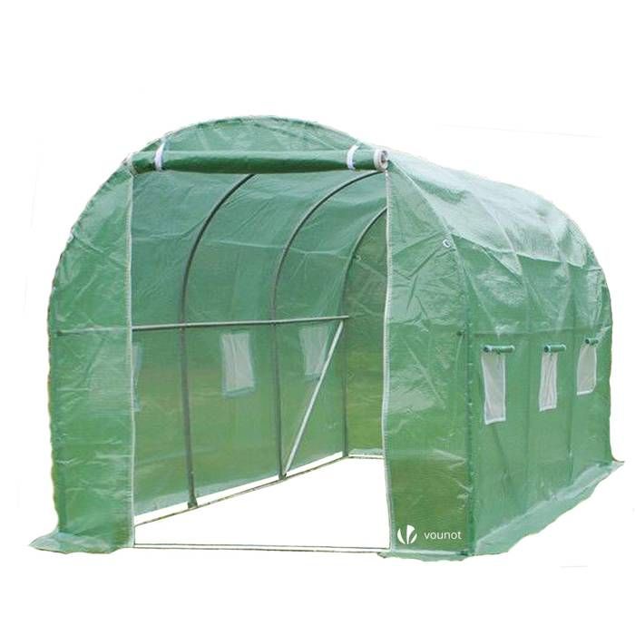 Serre De Jardin Tunnel 6m2 En Acier Galvanisé