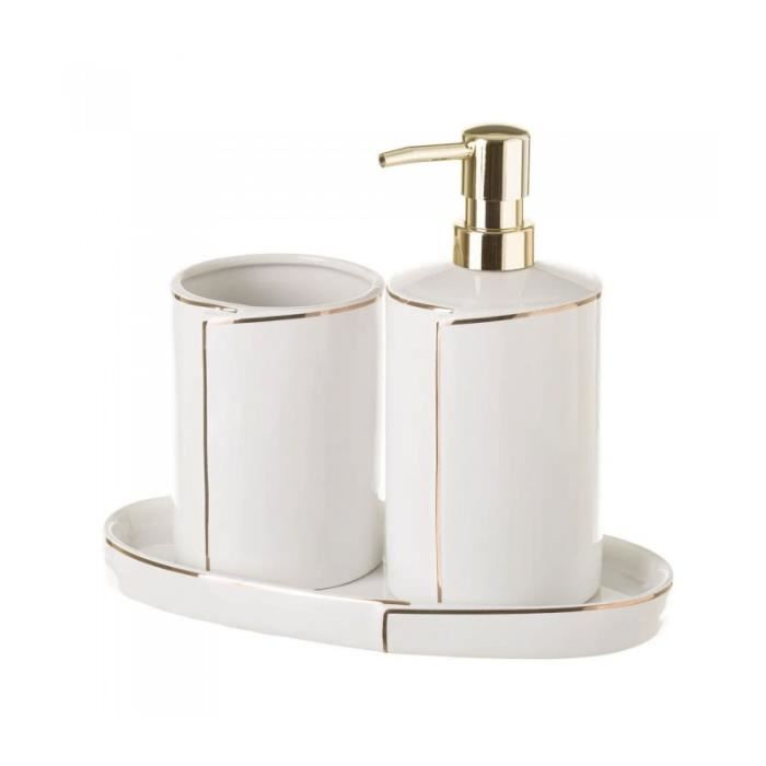 Galdem Bain-Set salle de bains des invités-WC Cube avec Armoire à miroir monumentale Oak