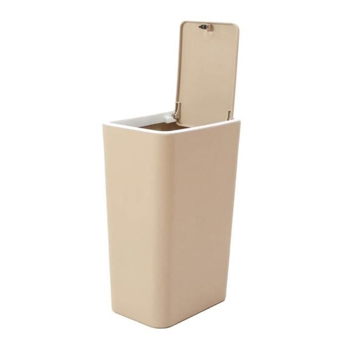 PRESSE POUBELLE BUREAU Bac De Stockage Des Ordures Chambre Avec Couvercle EUR 31,99 - FR
