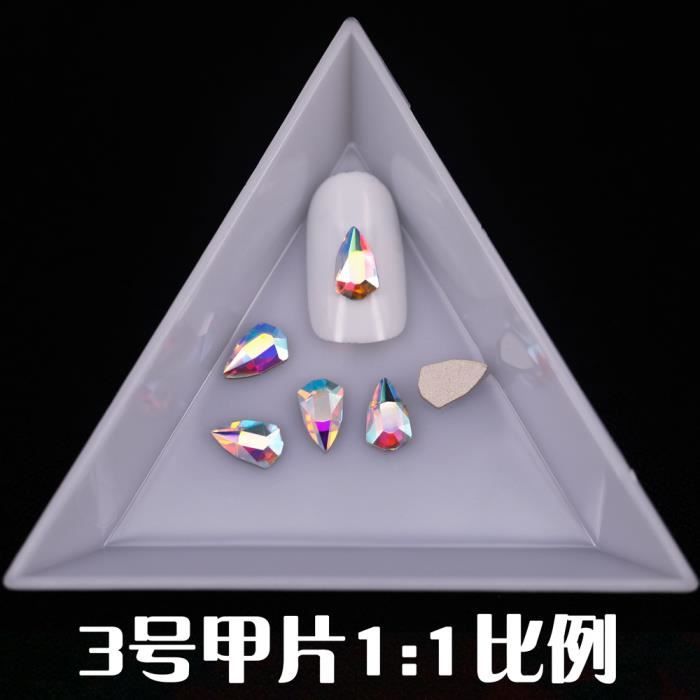 KIRAME 21 Stili Strass In Vetro K9 AB Olografici A Fondo Piatto - Foto 2